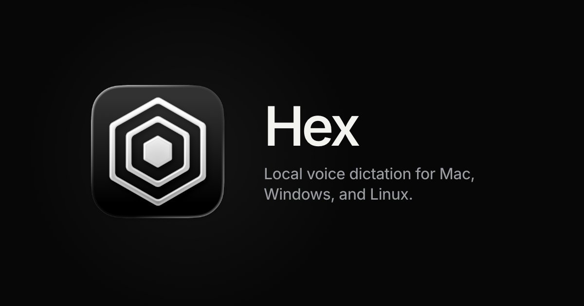 OpenCode team ships Hex 3.0 stable: local voice dictation for Mac, Windows and Linux, built for talking to coding agents